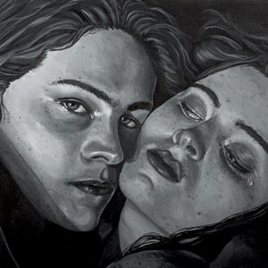 Alternative view of Sadie Sink and Sonny Charlton - Print