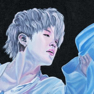 Alternative view of Jimin of BTS - Print